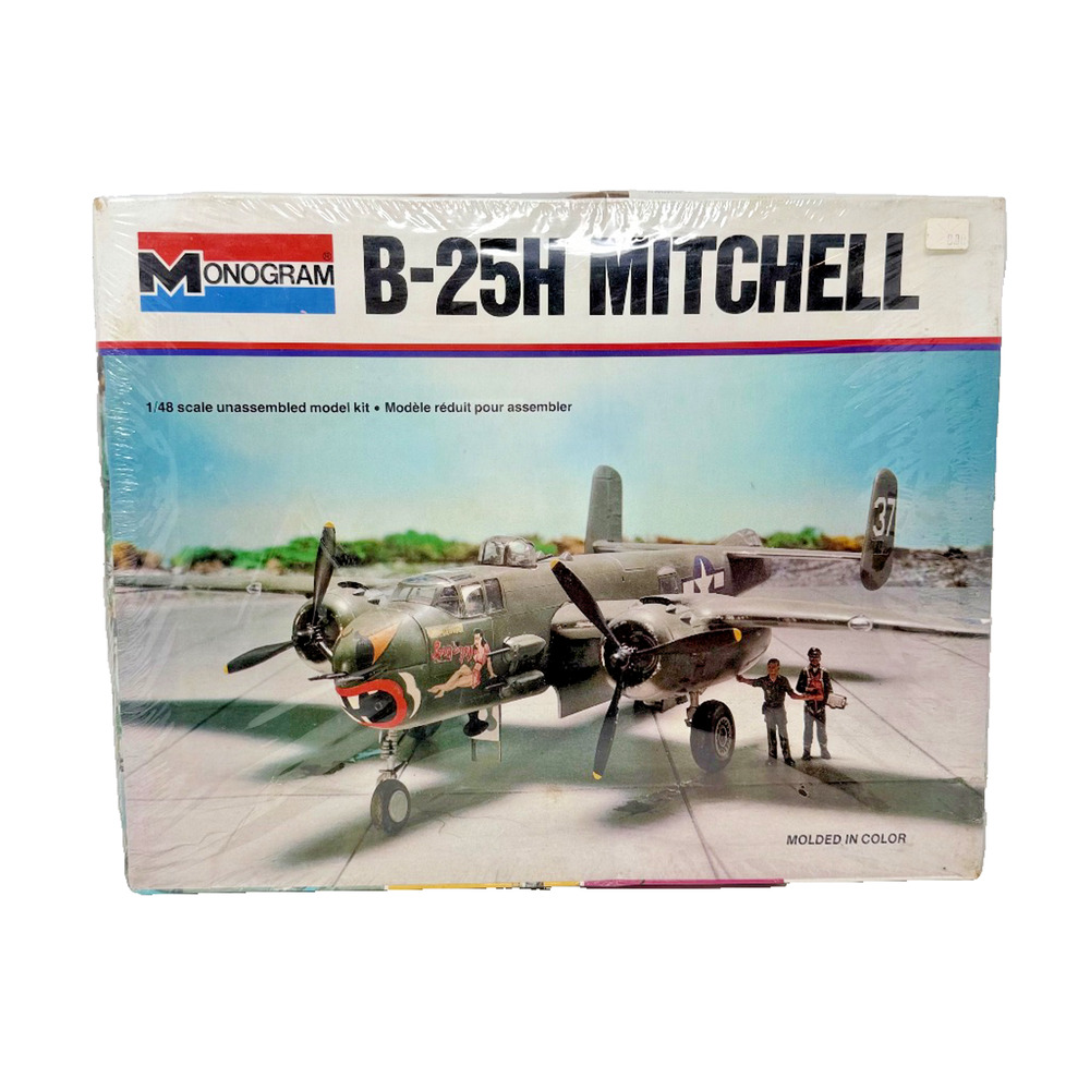Monogram B-25H Mitchell 1/48 Scale Model Kit No. 5500 Sealed 1977